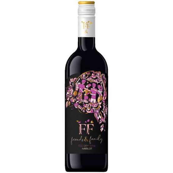 FRIEND & FAMILY DRY RED MERLOT 75CL